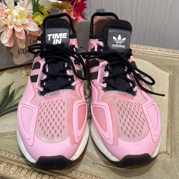 Adidas X Ninja ZX 2K Boost Pink Red Sz 10.5 - Picture 5 of 14